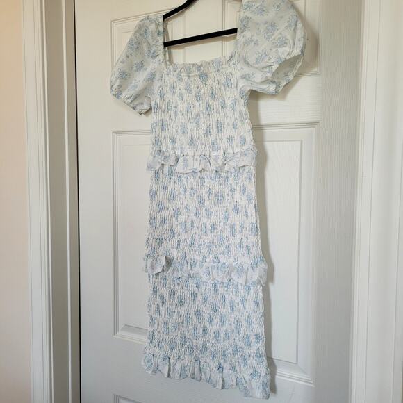 Mable Floral Dress Ruched Fitted - Picture 1 of 4